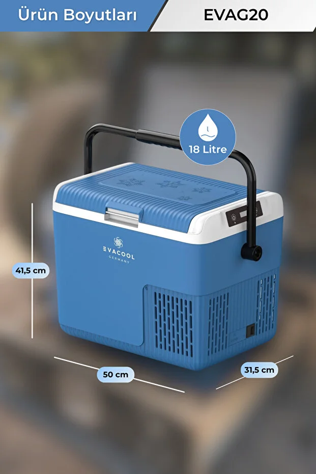 Eva G20 12/24 Volt Kompresörlü Mobil Buzdolabı 18 Litre